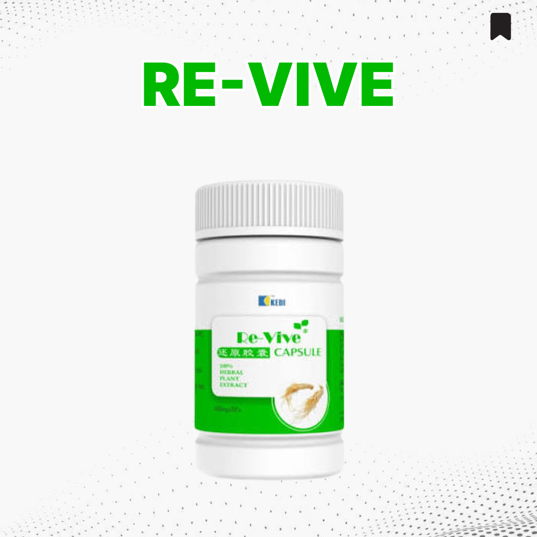 Re-Vive: Restore Your Energy, Recharge Your Body & Feel Alive Again